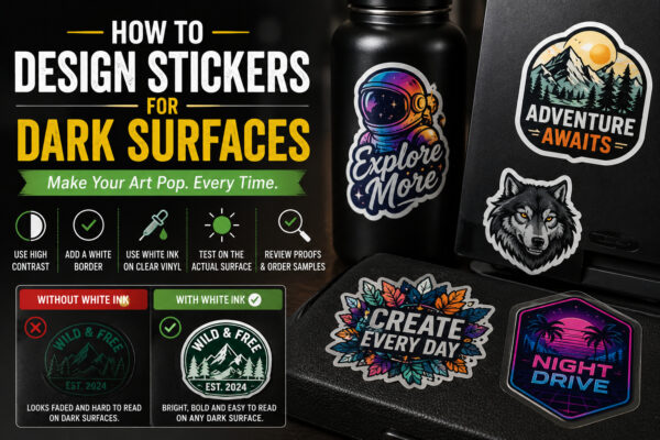 How to Design Stickers for Dark Surfaces