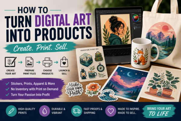 How to Turn Digital Art Into Products